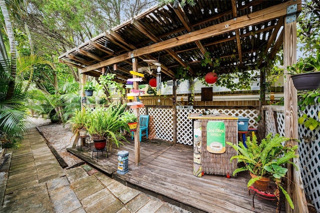 1151 Lancer Ln, Tarpon Springs, FL 34689 - view of deck