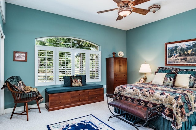 3452 Forelock Rd, Tarpon Springs, FL 34688 - carpeted bedroom featuring baseboards and a ceiling fan