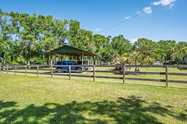 3452 Forelock Rd, Tarpon Springs, FL 34688 - view of yard with a detached carport and an exterior structure