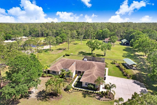 3452 Forelock Rd, Tarpon Springs, FL 34688 - view from above of property with a forest