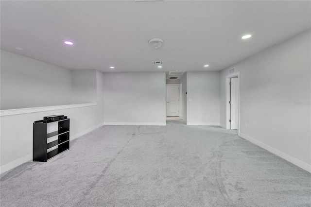 6658 Devlin Ln, Wesley Chapel, FL 33545 - empty room featuring recessed lighting, carpet floors, and baseboards