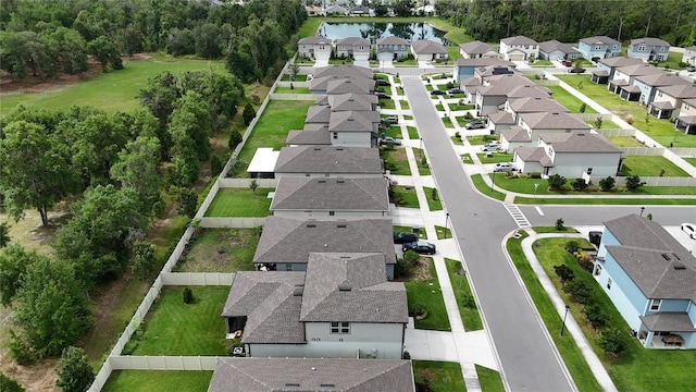 6658 Devlin Ln, Wesley Chapel, FL 33545 - aerial view of residential area featuring a nearby body of water