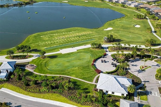 16126 San Donato Pl, Bradenton, FL 34211 - aerial view of property's location featuring a nearby body of water, a golf course, and nearby suburban area
