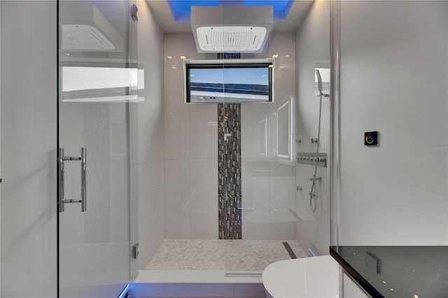 6528 Simone Shores Cir, Apollo Beach, FL 33572 - bathroom with a stall shower and toilet