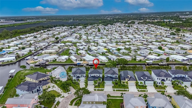 6528 Simone Shores Cir, Apollo Beach, FL 33572 - aerial view of property and surrounding area with nearby suburban area and a nearby body of water