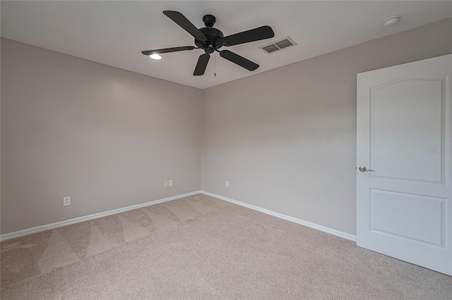 20109 Bay Cedar Ave, Tampa, FL 33647 - unfurnished room with ceiling fan, carpet floors, baseboards, and a smoke detector