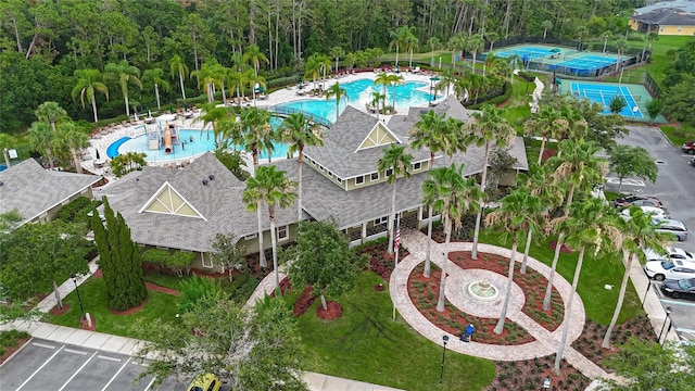 20109 Bay Cedar Ave, Tampa, FL 33647 - aerial view of a pool area