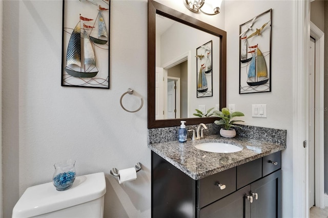 6127 Colmar Pl, Apollo Beach, FL 33572 - half bathroom featuring vanity and toilet