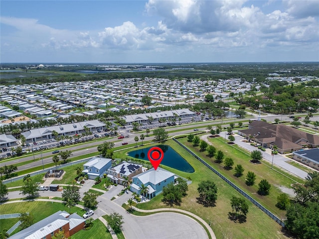 449 Bahama Grande Blvd, Apollo Beach, FL 33572 - aerial view of residential area with a large body of water