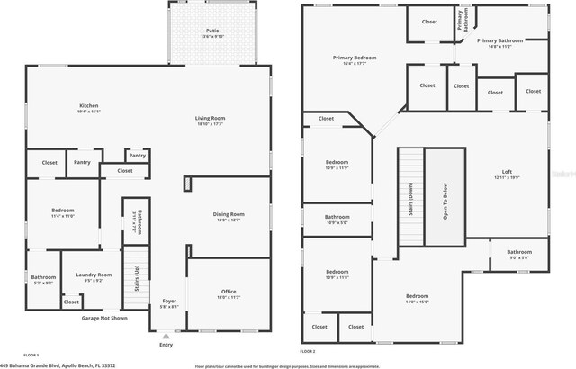 449 Bahama Grande Blvd, Apollo Beach, FL 33572 - view of home floor plan