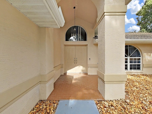 13094 Huntington Woods Ave, Spring Hill, FL 34609 - entrance to property with stucco siding