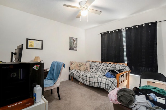 7639 Broad Pointe Dr, Zephyrhills, FL 33540 - office with carpet and ceiling fan