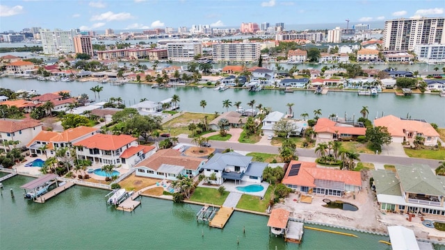 319 Midway Is, Clearwater Beach, FL 33767 - view of urban area featuring a large body of water and nearby suburban area