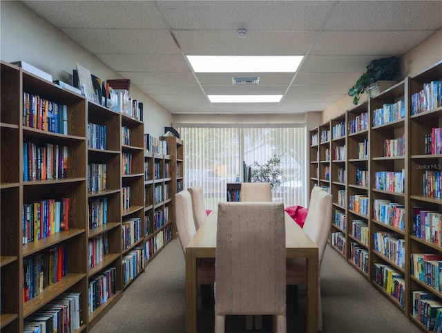 39650 US Highway 19 N, Tarpon Springs, FL 34689 - carpeted dining space with a drop ceiling