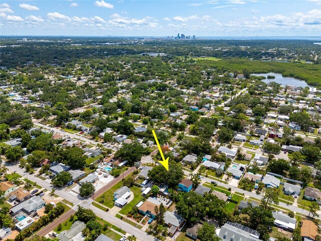2709 Upton St S, Gulfport, FL 33711 - drone / aerial view of a nearby body of water