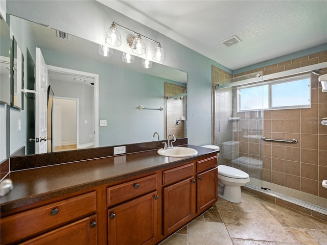 6957 Boulder Run Loop, Wesley Chapel, FL 33545 - bathroom with toilet, a shower stall, and vanity