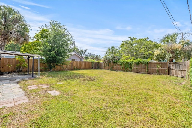 5622 Tangerine Ave S, Gulfport, FL 33707 - view of yard with a patio
