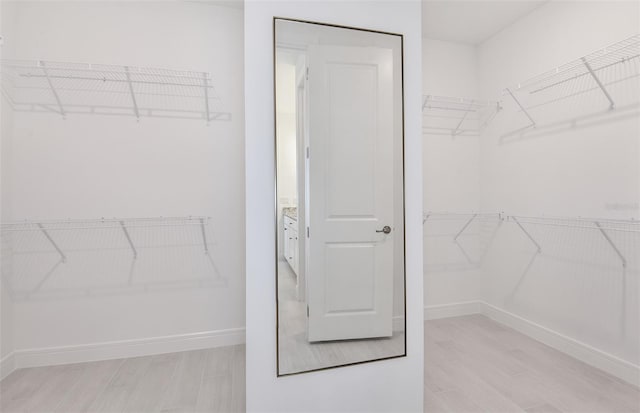 1576 Valier Pt, Zephyrhills, FL 33541 - spacious closet featuring light wood-style floors