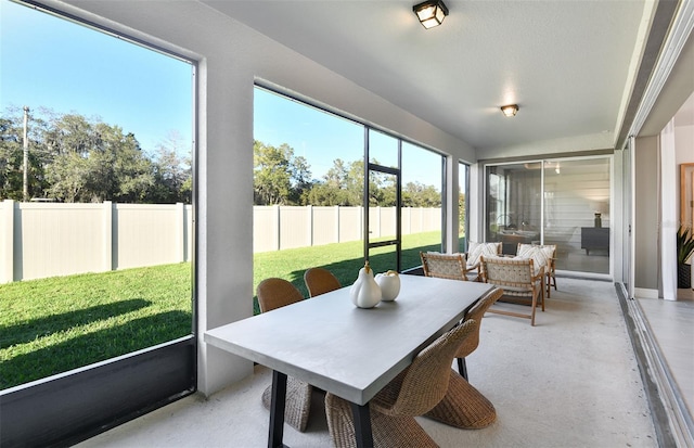 1576 Valier Pt, Zephyrhills, FL 33541 - sunroom / solarium featuring outdoor dining area