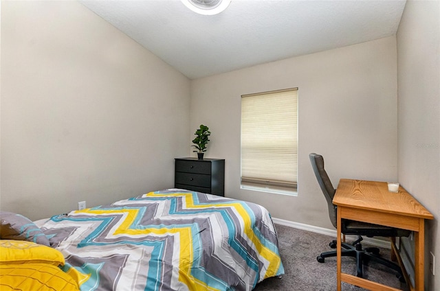 1368 Axel Cir, Winter Haven, FL 33880 - carpeted bedroom with lofted ceiling and a desk