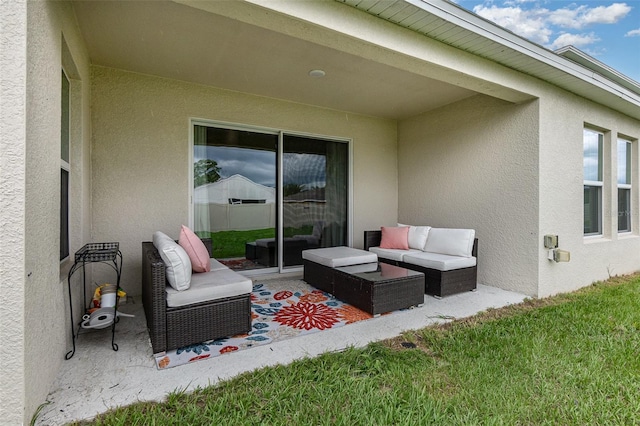1368 Axel Cir, Winter Haven, FL 33880 - view of patio featuring an outdoor hangout area