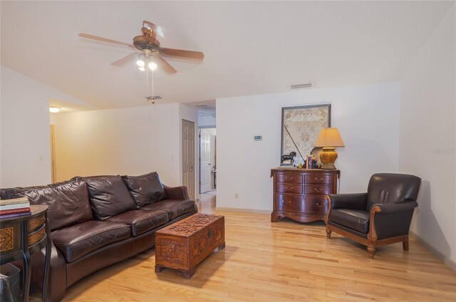 4783 Palermo Ct NE, Saint Petersburg, FL 33703 - living room featuring light wood-type flooring, ceiling fan, and baseboards