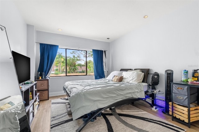 1881 N Hercules Ave Unit 602, Clearwater, FL 33765 - bedroom featuring light wood finished floors, baseboards, and recessed lighting