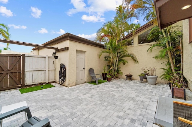 1881 N Hercules Ave Unit 602, Clearwater, FL 33765 - view of patio / terrace with a gate