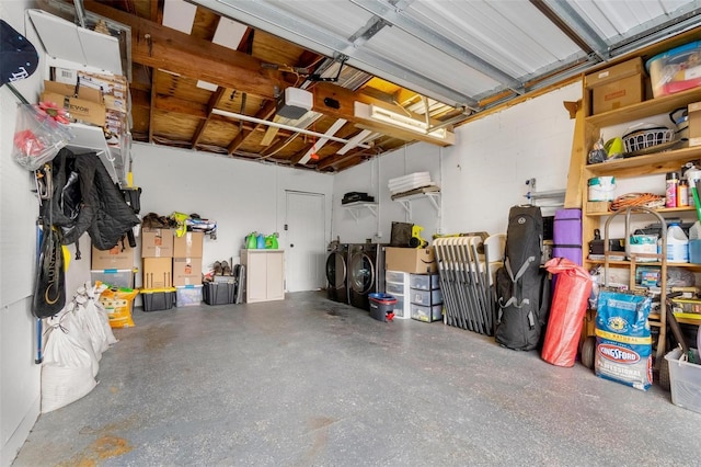 1881 N Hercules Ave Unit 602, Clearwater, FL 33765 - garage with washer and clothes dryer