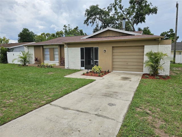 505 Innergary Pl, Valrico, FL 33594 - ranch-style house with an attached garage and concrete driveway