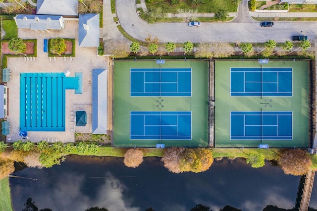 9806 Bennington Dr, Tampa, FL 33626 - bird's eye view of a nearby body of water