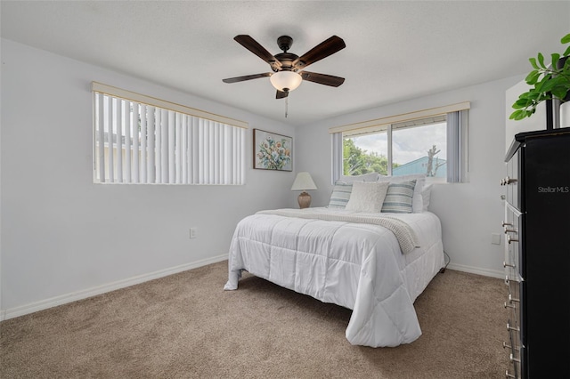8014 Lotus Dr, Port Richey, FL 34668 - bedroom with carpet flooring and ceiling fan