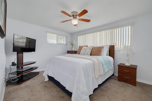 8014 Lotus Dr, Port Richey, FL 34668 - bedroom featuring carpet flooring and ceiling fan