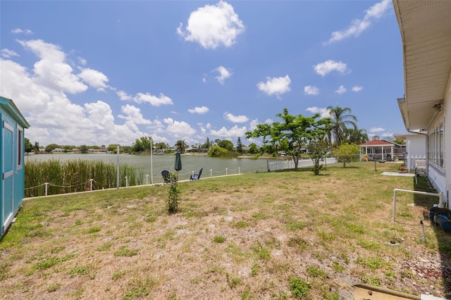 8014 Lotus Dr, Port Richey, FL 34668 - view of yard with a water view