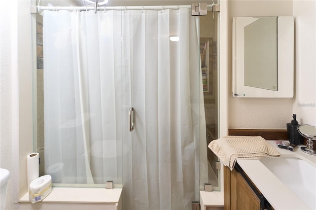 18121 Geraci Rd, Lutz, FL 33548 - bathroom with vanity and curtained shower