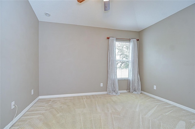 4227 Bethpage Ct, Wesley Chapel, FL 33543 - unfurnished room featuring light carpet, baseboards, and ceiling fan