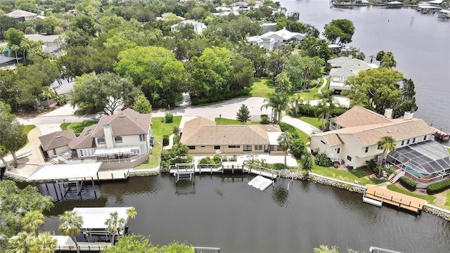 5264 S Spy Glass Pt, Homosassa, FL 34448 - aerial view of residential area featuring a nearby body of water