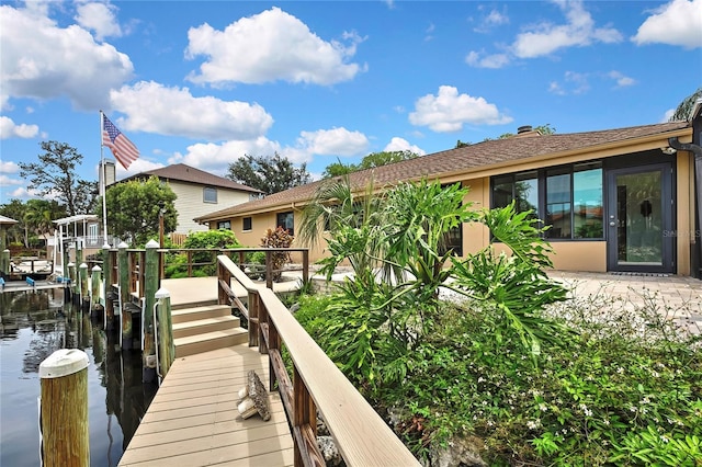 5264 S Spy Glass Pt, Homosassa, FL 34448 - dock area with a water view and boat lift