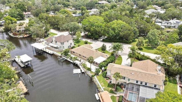 5264 S Spy Glass Pt, Homosassa, FL 34448 - aerial perspective of suburban area with a nearby body of water