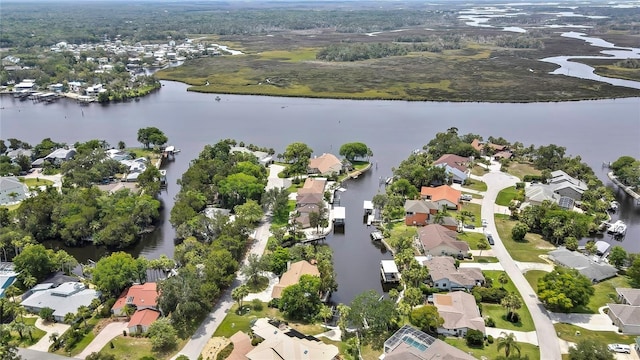 5264 S Spy Glass Pt, Homosassa, FL 34448 - aerial view of property and surrounding area with a nearby body of water and nearby suburban area