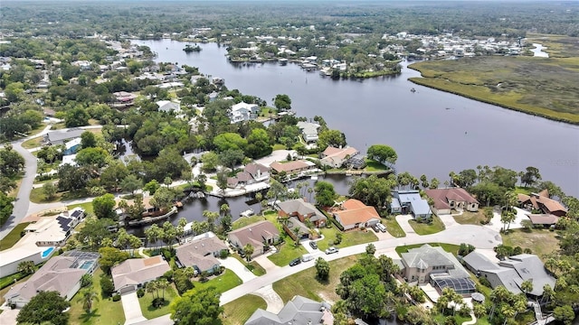 5264 S Spy Glass Pt, Homosassa, FL 34448 - aerial overview of property's location featuring a nearby body of water and nearby suburban area