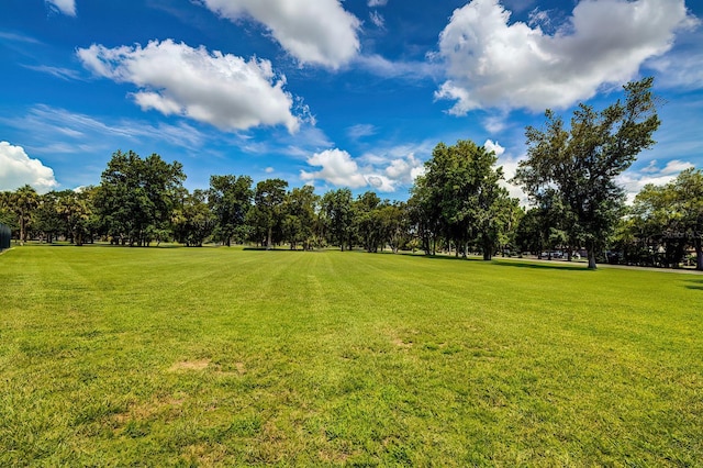 5264 S Spy Glass Pt, Homosassa, FL 34448 - view of green lawn with view of wooded area
