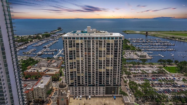 1 Beach Dr SE Unit 2011, Saint Petersburg, FL 33701 - aerial view at dusk of view of marina and a water view