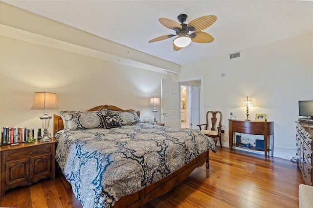 1 Beach Dr SE Unit 2011, Saint Petersburg, FL 33701 - bedroom with hardwood / wood-style flooring and ceiling fan