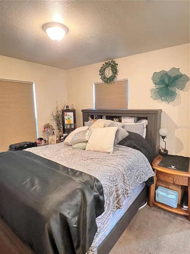 5351 Leisure Ln, New Port Richey, FL 34652 - bedroom with carpet flooring and a textured ceiling
