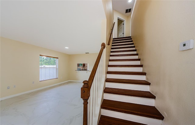 3305 Hoylake Ct, Land O Lakes, FL 34638 - stairs with baseboards and recessed lighting