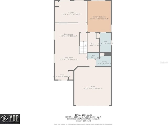 3305 Hoylake Ct, Land O Lakes, FL 34638 - view of room layout