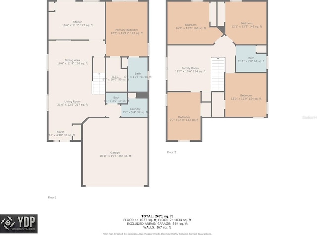 3305 Hoylake Ct, Land O Lakes, FL 34638 - view of room layout