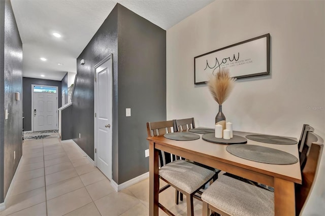 3320 Pleasant Willow Ct, Brandon, FL 33511 - dining room with light tile patterned floors, baseboards, and recessed lighting