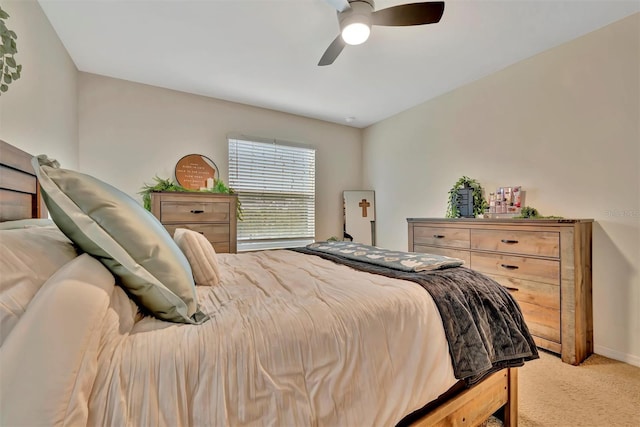 3320 Pleasant Willow Ct, Brandon, FL 33511 - bedroom featuring light carpet, ceiling fan, and baseboards